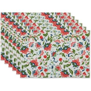 imageDII Garden Inspired Outdoor Tabletop Collection Water Resistant Napkin Set of 6 Floral19 x 13 Rectangular