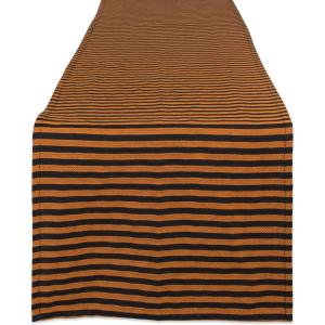 imageDII Halloween Party Tabletop Decor Reusable ampamp Machine Washable Cotton Fabric Napkin Set 20x20 Black Skull Damask 6 PieceWitchy Black  Orange Stripe