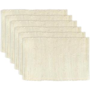 imageDII Handmade Chindi Tabletop Reversible and Machine Washable Placemat Set 13x19 NaturalNatural