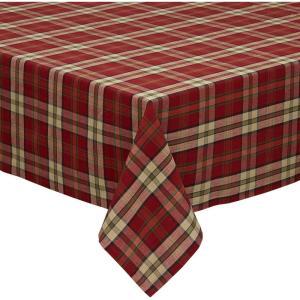 imageDII Holiday Collection Christmas Plaid Tabletop Napkin Set Campfire52 x 52 Square