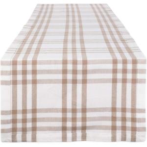 imageDII Home Sweet Farmhouse Plaid Tabletop Collection Placemat Set 13x19 French Stripe StoneStone