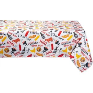 imageDII Outdoor Tabletop Collection Stain Resistant ampamp Waterproof Placemat Set Barbeque60 x 84