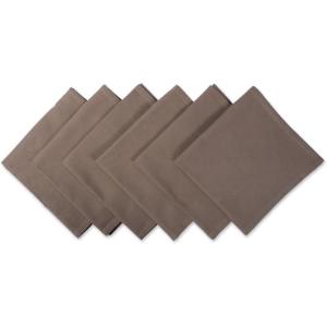 imageDII Solid Napkin Set Collection 20x20 Artichoke 6 PieceBrown