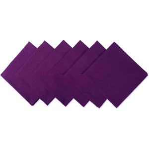 imageDII Solid Napkin Set Collection 20x20 Artichoke 6 PieceEggplant