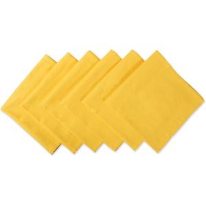imageDII Solid Napkin Set Collection 20x20 Artichoke 6 PieceMarigold