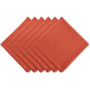 imageDII Solid Napkin Set Collection 20x20 Artichoke 6 PieceOrange