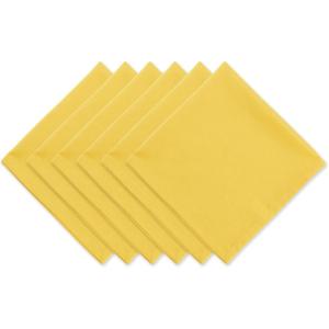 imageDII Solid Napkin Set Collection 20x20 Honey Gold 6 PieceMello Yellow