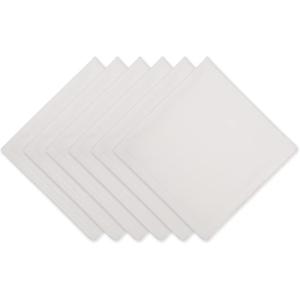 imageDII Solid Pastel Napkin Set Cotton Machine Washable 20x20 Inch Sky Blue 6 CountOffwhite
