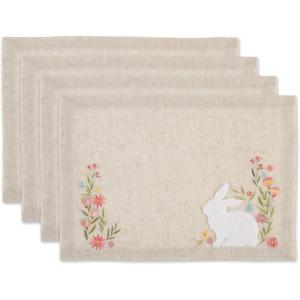 imageDII Spring Bouquet Tabletop Collection Decorative and Versatile Napkin Set 20x20 Spring Bouquet 6 PieceBunny