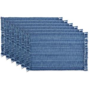 imageDII Variegated Tabletop Collection Placemat Set3x19 Tango Red 6 PieceNautical Blue