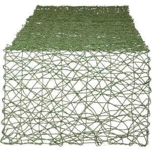 imageDII Woven Paper Tabletop Collection Holiday or Event Dcor Reversible Round Placemat Set 15quot Dia Taupe 6 PieceArtichoke Green