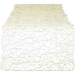 imageDII Woven Paper Tabletop Collection Holiday or Event Dcor Reversible Round Placemat Set 15quot Dia Taupe 6 PieceOffwhite