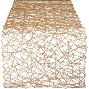 imageDII Woven Paper Tabletop Collection Holiday or Event Dcor Reversible Round Placemat Set 15quot Dia Taupe 6 PieceTaupe