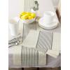imageDII Black Farmhouse Stripe PVC Woven PlacematBlack Middle Stripe