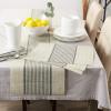 imageDII Black Farmhouse Stripe PVC Woven PlacematBlack Middle Stripe