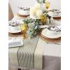 imageDII Black Farmhouse Stripe PVC Woven PlacematBlack Middle Stripe
