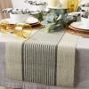 imageDII Black Farmhouse Stripe PVC Woven PlacematBlack Middle Stripe