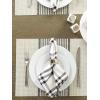 imageDII Black Farmhouse Stripe PVC Woven PlacematBlack Middle Stripe