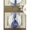 imageDII Black Farmhouse Stripe PVC Woven PlacematFrench Blue Middle Stripe