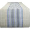 imageDII Black Farmhouse Stripe PVC Woven PlacematFrench Blue Middle Stripe