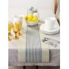 imageDII Black Farmhouse Stripe PVC Woven PlacematFrench Blue Middle Stripe