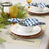 imageDII Black Farmhouse Stripe PVC Woven PlacematFrench Blue Middle Stripe