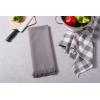 imageDII Cotton Checker Fringed Dish Towels 18 x 28quot Set of 4 Absorbent Heavyweight Woven Kitchen Towels for Drying and Cleaning DishesGrayGray