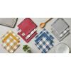 imageDII Cotton Checker Fringed Dish Towels 18 x 28quot Set of 4 Absorbent Heavyweight Woven Kitchen Towels for Drying and Cleaning DishesGrayGray
