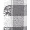 imageDII Cotton Checker Fringed Dish Towels 18 x 28quot Set of 4 Absorbent Heavyweight Woven Kitchen Towels for Drying and Cleaning DishesGrayGray