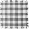 imageDII Cotton Checker Fringed Dish Towels 18 x 28quot Set of 4 Absorbent Heavyweight Woven Kitchen Towels for Drying and Cleaning DishesGrayGray