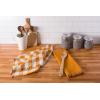 imageDII Cotton Checker Fringed Dish Towels 18 x 28quot Set of 4 Absorbent Heavyweight Woven Kitchen Towels for Drying and Cleaning DishesGrayPumpkin Spice