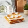 imageDII Cotton Checker Fringed Dish Towels 18 x 28quot Set of 4 Absorbent Heavyweight Woven Kitchen Towels for Drying and Cleaning DishesGrayPumpkin Spice
