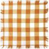 imageDII Cotton Checker Fringed Dish Towels 18 x 28quot Set of 4 Absorbent Heavyweight Woven Kitchen Towels for Drying and Cleaning DishesGrayPumpkin Spice