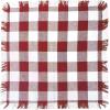 imageDII Cotton Checker Fringed Dish Towels 18 x 28quot Set of 4 Absorbent Heavyweight Woven Kitchen Towels for Drying and Cleaning DishesGrayWine