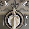 imageDII Cotton French Jacquard Dish Towels Set of 3 Decorative Tea Towels for Everyday Kitchen Cooking and BakingFrench MacaroonsFleur De Lis Stripe