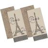 imageDII Cotton French Jacquard Dish Towels Set of 3 Decorative Tea Towels for Everyday Kitchen Cooking and BakingFrench MacaroonsParis