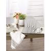 imageDII Everyday Collection Fringed Stripe Tabletop Placemat Set 13x20 TealBlack