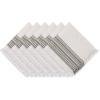 imageDII Everyday Collection Fringed Stripe Tabletop Placemat Set 13x20 TealBlack