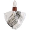 imageDII Everyday Collection Fringed Stripe Tabletop Placemat Set 13x20 TealBlack