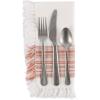 imageDII Everyday Collection Fringed Stripe Tabletop Placemat Set 13x20 TealPimento