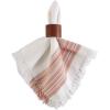 imageDII Everyday Collection Fringed Stripe Tabletop Placemat Set 13x20 TealPimento