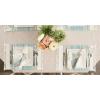 imageDII Everyday Collection Fringed Stripe Tabletop Placemat Set 13x20 TealTeal