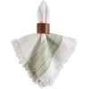 imageDII Everyday Collection Fringed Stripe Tabletop Placemat Set 13x20 TealThyme