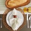 imageDII Everyday Collection Fringed Stripe Tabletop Placemat Set 13x20 TealThyme