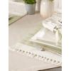 imageDII Everyday Collection Fringed Stripe Tabletop Placemat Set 13x20 TealThyme