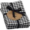 imageDII French Check Kitchen Collection Decorative Oversized Cotton Dishtowels Assorted Set Black 6 PieceBlack