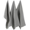 imageDII French Check Kitchen Collection Decorative Oversized Cotton Dishtowels Assorted Set Black 6 PieceBlack