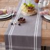 imageDII French Stripe Dining Table Collection Farmhouse Style Table Runner 14x72 Inches Gray ChambrayGray Chambray