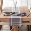 imageDII French Stripe Dining Table Collection Farmhouse Style Table Runner 14x72 Inches Gray ChambrayGray Chambray