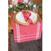 imageDII French Stripe Dining Table Collection Farmhouse Style Table Runner 14x72 Inches Gray ChambrayRed Chambray